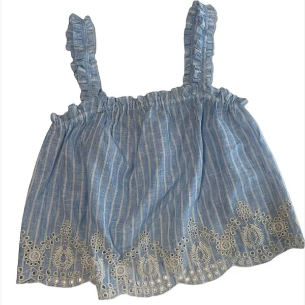 ✨ ZARA STRIPED RUFFLED TOP✨ - Image 9