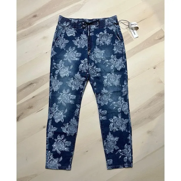 Juicy Couture NWT Women Size 31 Laguna Floral Print Jeggings Jeans Retro Y2K - Image 3