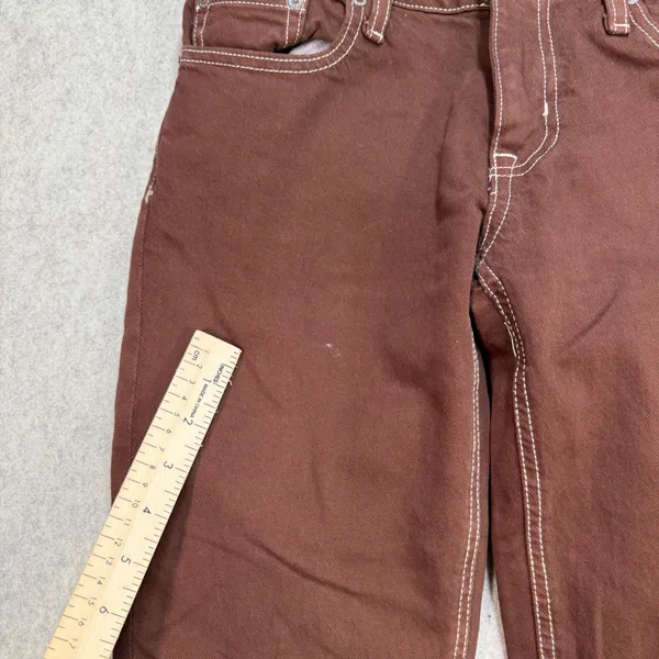 Aeropostale Jeans Flare Womens 2R Low Rise Brown Y2K Boho Indie Western Twee - Image 7