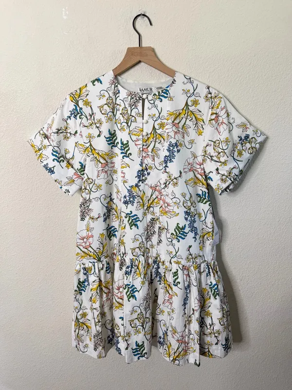 NWT Amur Zazie Floral Mini Shift Dress Womens‎ Size 2 - Image 5