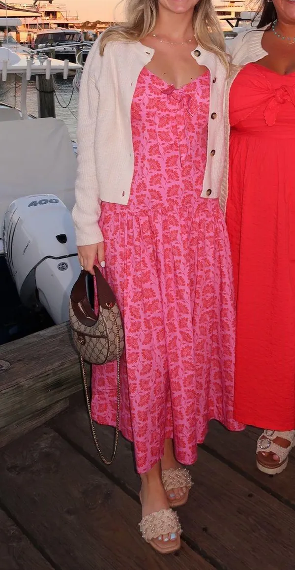 Floral maxi dress Pink Size 0 - Image 4
