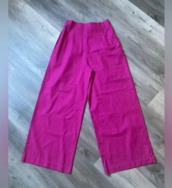 Anthropologie High Rise Pleated Pants Orchid Purple Wide Leg 6 - Image 7