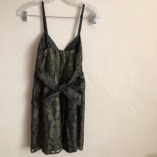 F21 Metallic Lace Overlay Mini Dress‎ - Image 5