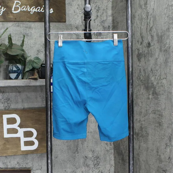NWT Joylab Women's High-Rise Cross Front Bike Shorts 7" 84858298 XS Teal Blue - Image 3
