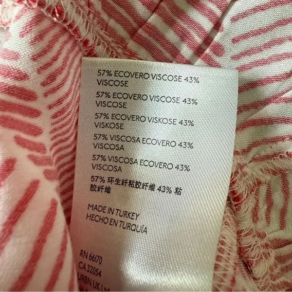 Anthropologie Maeve Halter Ruffle Top Red White Large Boho Vacation - Image 5