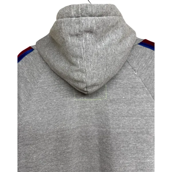 Aviator Nation Velvet Striped Pullover‎ Hoodie Gray Size Small - Image 4