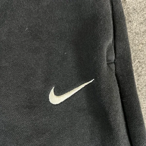 Nike Women Fleece Joggers Black Sweatpants Small Embroidered Swoosh Logo Pockets - Image 7
