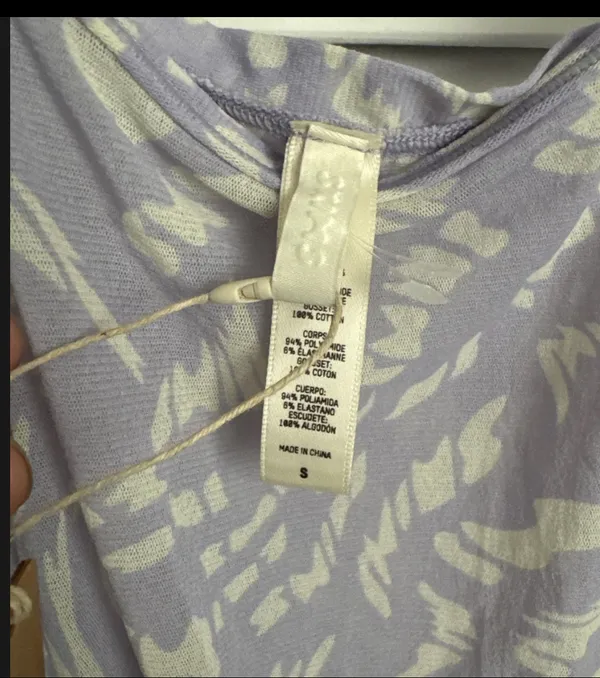 SKIMS Summer Mesh Bodysuit Lilac Swirl Size Small NWT - Image 2