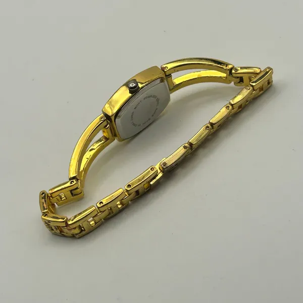 Cote d’ Azur Gold Tone Mother Pearl Dial Crystals Accent Womens Watch Working - Image 5