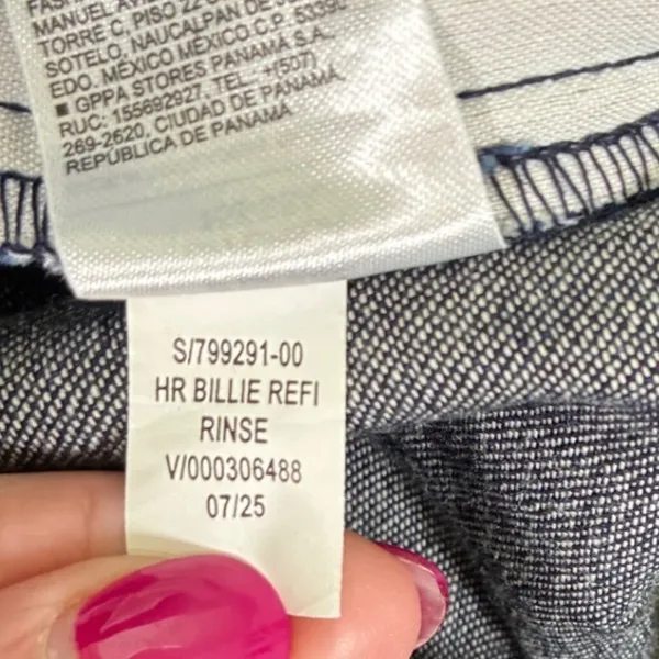 Old Navy Billie High Rise Straight Ankle Pants Dark Rinse Petite S 799291 - Image 7
