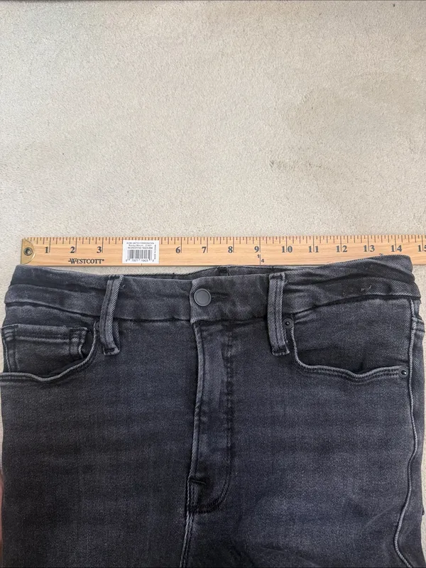 Good American Good Classic High Rise Ankle Denim Jeans Faded Black Size 6/28 - Image 10
