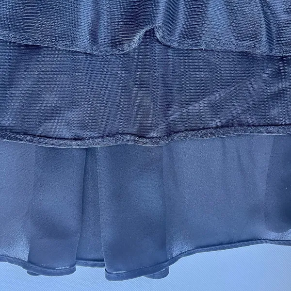 Vtg Y2K Another Thyme Maxi Chiffon Pull On Skirt XL Whimsigoth Minimal Artsy - Image 9