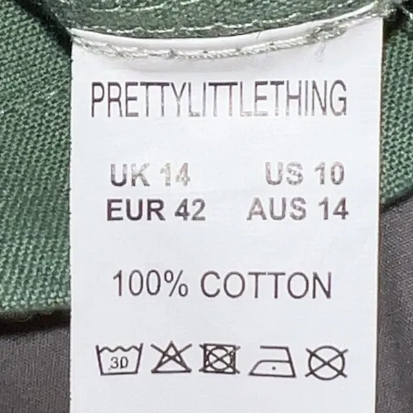 PrettyLittleThing Women Khaki Woven Pocket Front Drawstring‎ Shorts Green 10 - Image 10