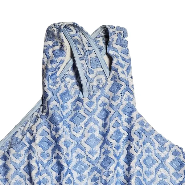 Altard State Dress Blue White Crossed Back sz M Cottagecore Coquette Dollette - Image 6