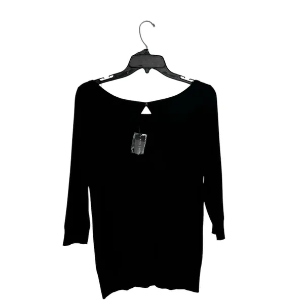 White House Black Market Small Knit Top‎ R 3/4 Sleeves Whimsigoth Indie Sleaze - Image 2