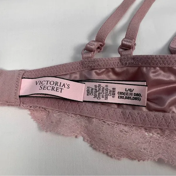 Victoria's Secret Satin Lace Bralette, Size: Large - Image 5