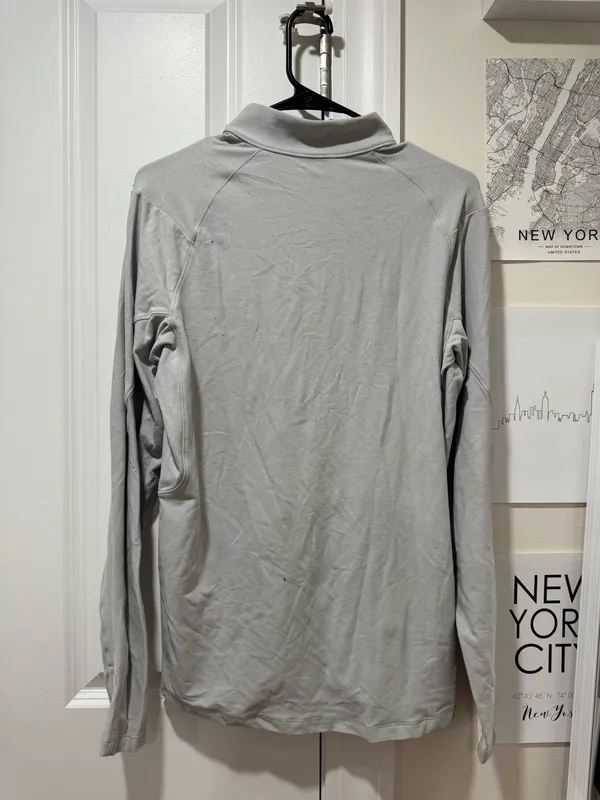 Light Grey Lululemon Quarter Zip - Image 2