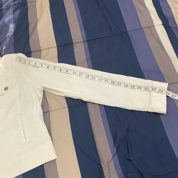 GAP Women's Cream Jean Jacket - Image 5