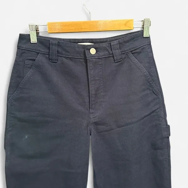 Aritzia TNA Navy Blue Utility Pants 100% Cotton Size 2 - Image 7