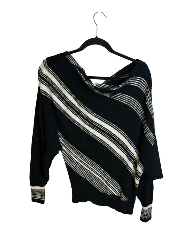 Free People Striped Spectrum Off The Shoulder Sweater - Image 3