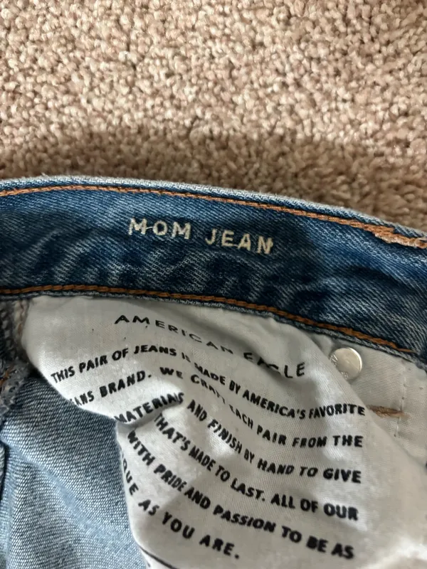 Distressed Mom American Eagle Jeans - Image 4