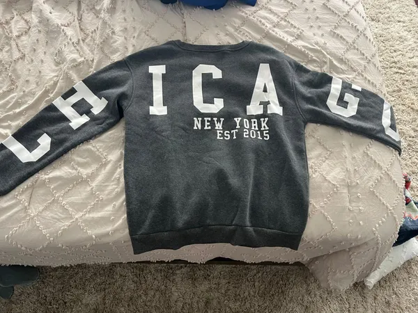 Chicago Sweatshirt Gray - Image 2