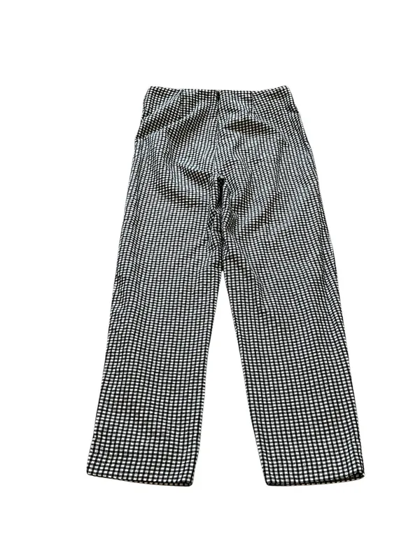 Free People High Waist Pants Cropped Tie Front Gingham Retro Vibes Casual Preppy - Image 7