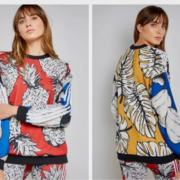 Farm Rio x Adidas Pineapple Boyfriend Sweatshirt - Image 2