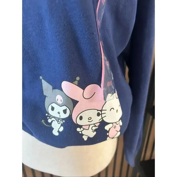 Hello Kitty and Friends by Sanrio Blue sweatshirt Graphic Print size xxs NWT - Image 2
