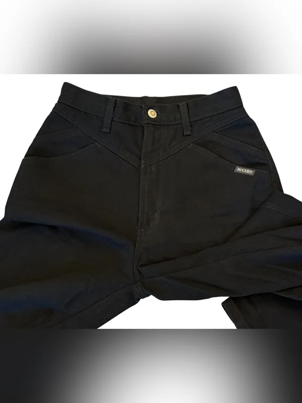 Rocky Mountain Vintage Bareback High Rise Jeans Black Size 9 (25 x35) Long Tall - Image 5