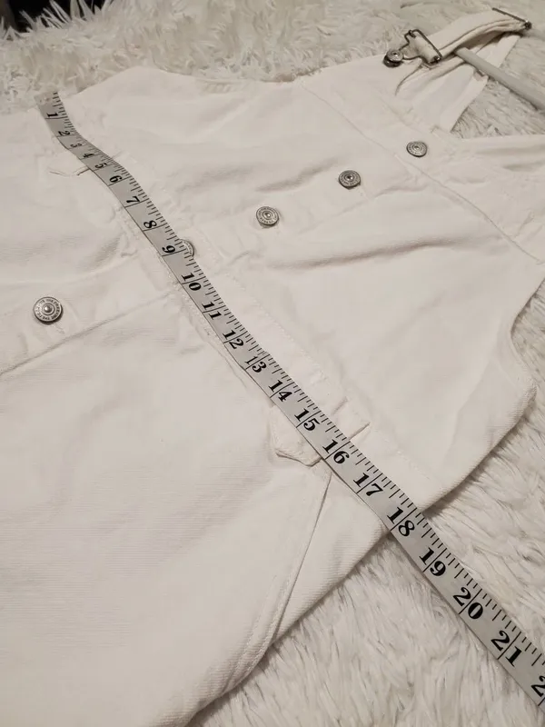 We The Free Edie Denim Skirtall in White Large - Image 5