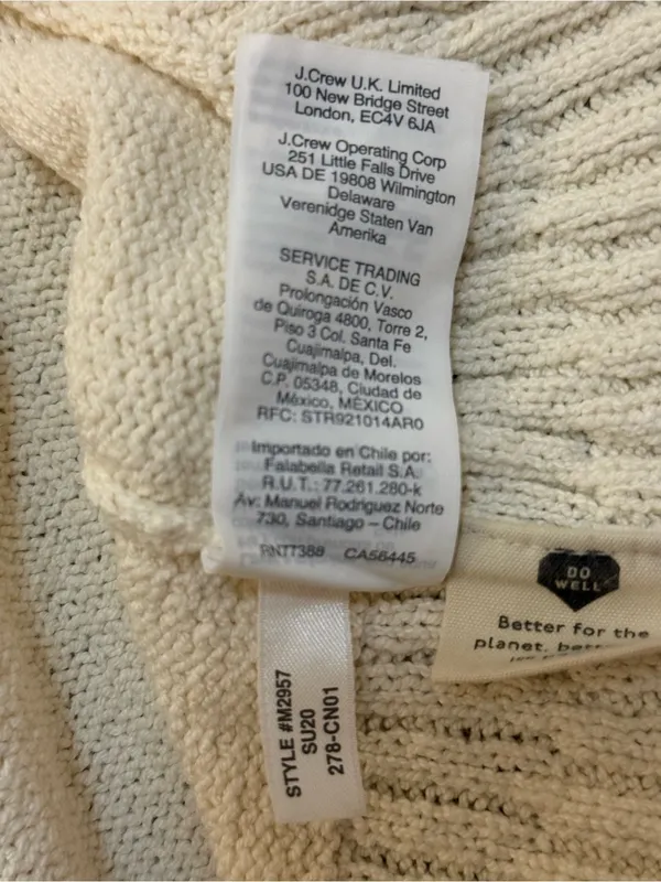 Madewell Knit Sweater Tank Top Ivory Cream Size L Style MN2957 - Image 9
