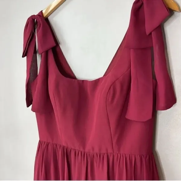 REVELRY BOWIE Bridesmaid Dress in Wine Size 2 - Image 2