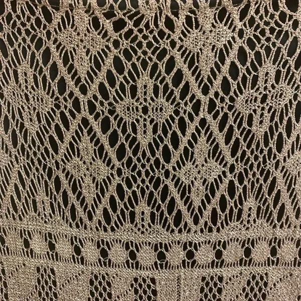 Vintage Y2K Monster Girl Crochet Beige Square Neckline Mini Dress size S - Image 6