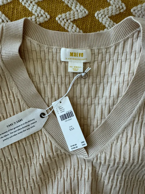 Maeve Beige Longsleeve With Organza Sleeves - Image 3
