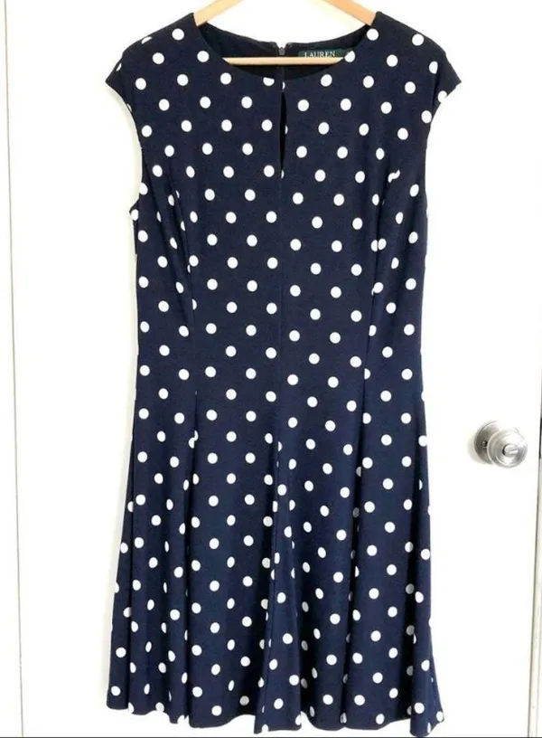 Ralph Lauren keyhole cap sleeve dress 14 - Image 2