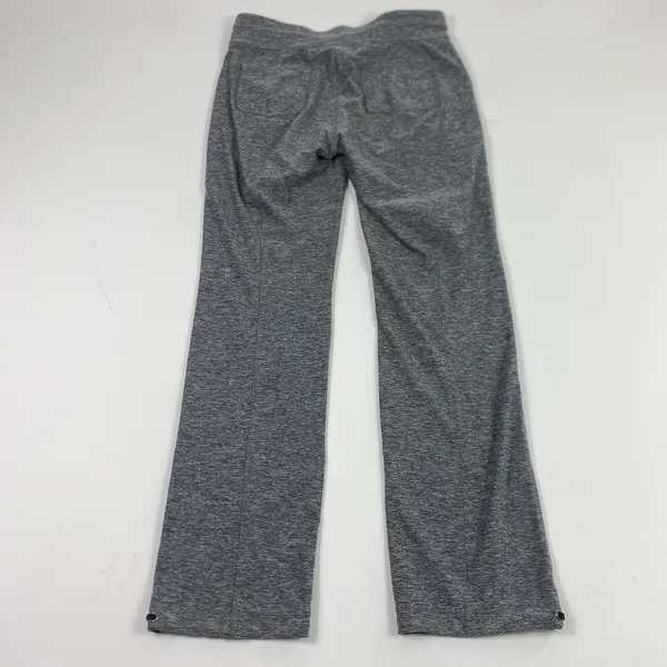 Orvis Pants Womens Small Gray Heather Active Yoga Straight Leg Zip Pockets Gym - Image 10