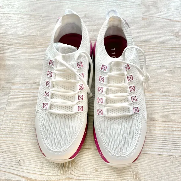 Stroll Women's Sport Knit Golf Shoes White/Pink Speckle Size 8.5 - Image 4