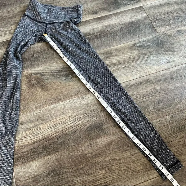 Lululemon Wunder Under Pant Coal Mini Check Pique Texture Knit Leggings Size 2 - Image 8