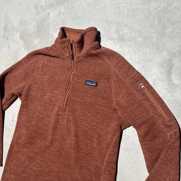 Patagonia Better Sweater Jacket Womens Size Large Fleece 1/4 Zip Burnt Orange - Image 2