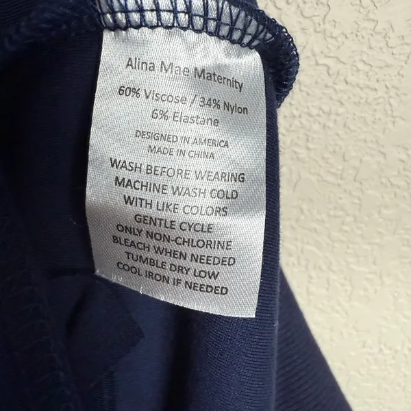 Alina Mae Maternity Women Size Small‎ Navy Blue Cropped Pants - Image 6