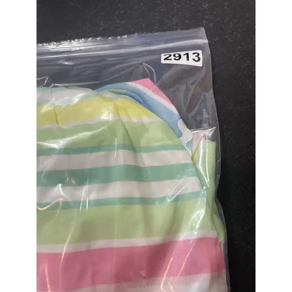 NWT Pastel Stripe Maxi Dress Cottage Coquette Beachy Tiered Tie Back Sundress S - Image 15