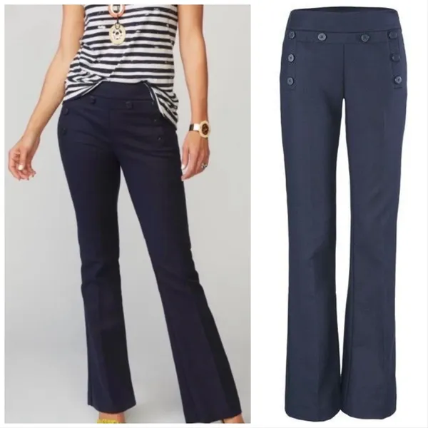 CAbi Mariner Trouser | Sailor Pants in Navy #5077 - Image 4