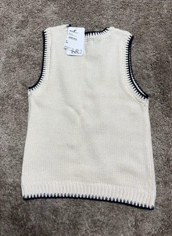 DR2 Nordstrom Sweater Vest White Size M - Image 2