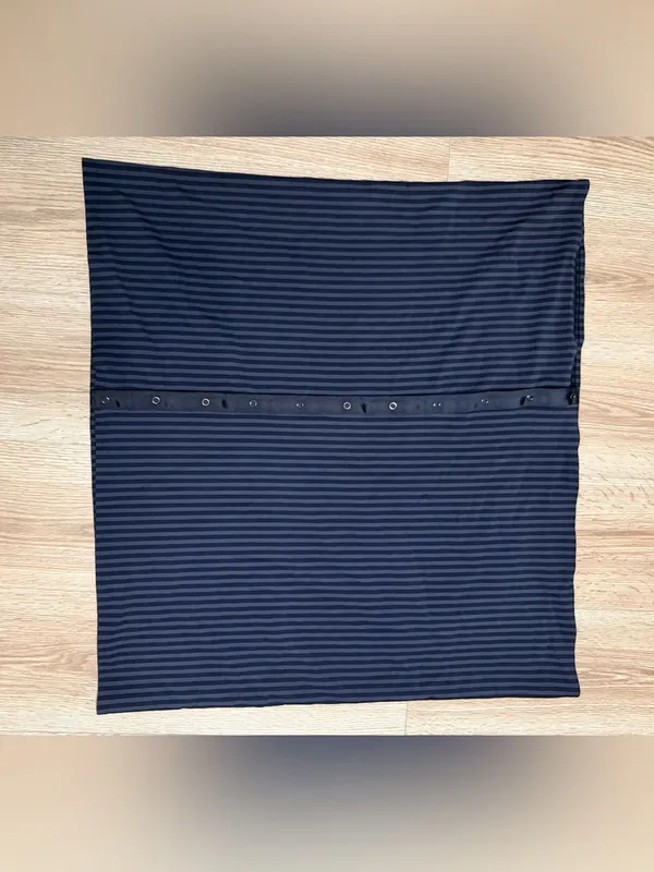 lululemon athletica Black‎ & Navy Striped Multifunctional Tube Scarf - Image 2