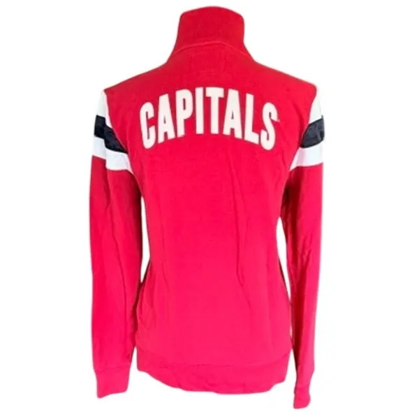 ’47 Brand Washington Capitals Women’s Full Zip Jacket Red Large NHL - Image 5