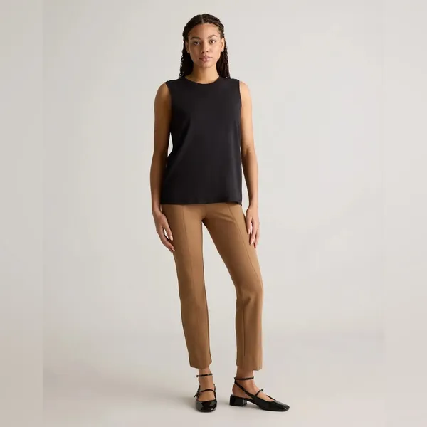 Quince Women’s Cotton Modal Muscle Tank in Black Size S - Image 2