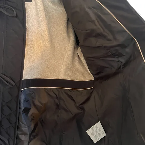 Espirit NWT Women's Brown Quilted Parka Jacket Size XL - Image 7