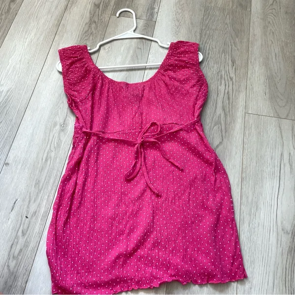 Y2K Polka Dot Top floral sleeveless womens Pink (xlarge) ribbon vintage casual - Image 4