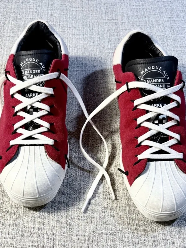 💥Adidas Y-3 Yohji Yamamoto Super Knot Chili Pepper Red Suede Sneakers W 6.5🧡 - Image 9